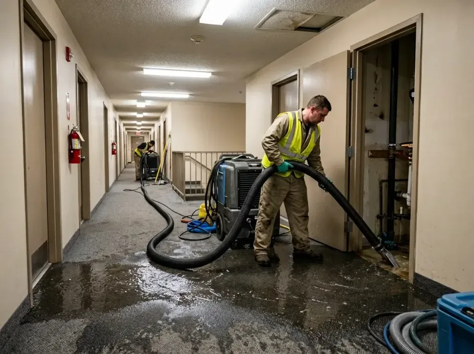 multi-unit-apartment-hallway-f-005 — frequently asked questions, Emergency Burst Pipe Water Extraction & Removal in Egypt La…